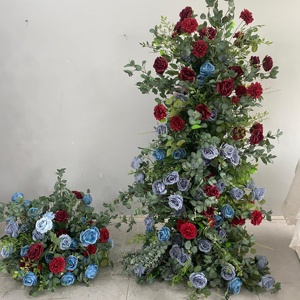 Panel <span class=keywords><strong>de</strong></span> Arco <span class=keywords><strong>de</strong></span> Flores Artificiales Ecológicas Hechas a Mano con Tacto Real <span class=keywords><strong>de</strong></span> Seda, Verde, <span class=keywords><strong>de</strong></span> 7-8 pies <span class=keywords><strong>de</strong></span> Altura, para Bodas y Fiestas - Product Image 2