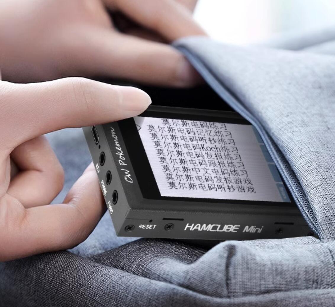 HAMCUBE CW POKE-MON PRO Professional Morse code Sending Copying Mini ...