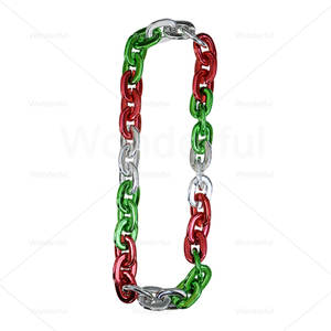 Collar de Cadena de Plástico Electrochapado al por Mayor, Estilo Hip Hop, sin Luces LED, para Fiestas de Mardi <span class=keywords><strong>Gras</strong></span> - Product Image 3