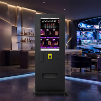 Distributeur automatique compact sur pied avec vérification d'âge, atomiseur numérique, paiement par carte de crédit, bar, arène d'e-sport, SDK