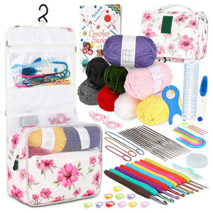 57/87/127 Crochet Kit Crochets Fil Ensemble Aiguilles Accessoires Produits Faits À La Main pour Tricoter Débutants avec <span class=keywords><strong>Toile</strong></span> Sac Fourre-Tout - Product Image 6