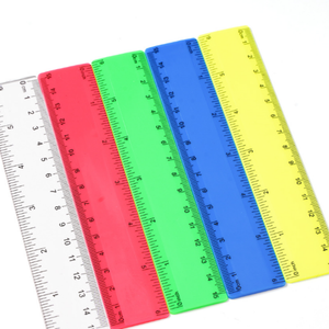 15cm taille réelle multicolore plastique niveau droit bord règle école papeterie accessoires - Product Image 3