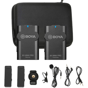BO TE WM4 PRO-K1 Caméra Extérieure Mobile Enregistreur Audio 2.4G Micro Sans Fil pour Smartphone Appareil Photo REFLEX NUMÉRIQUE - Product Image 1