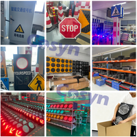 Semáforo Móvil Portátil de Alta Intensidad para Construcción de Carreteras, 300 mm, Temporal, Solar, LED Amarillo, 12 V, en Venta