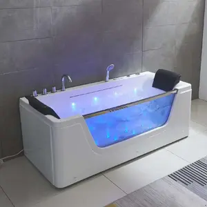 Baignoire portative de luxe, pièce de monnaie moderne, en acrylique, transparente, pour massage, prix