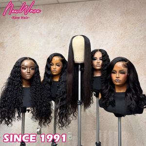 全卷曲原始发质高品质蛋卷波浪假发 13X4 网状前额 100% 人发松散波浪假发 - Product Image 2