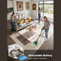 Aspirateur sans fil version améliorée 2026, 12000 PA, pour la maison avec station de charge pour poils d'animaux et tapis