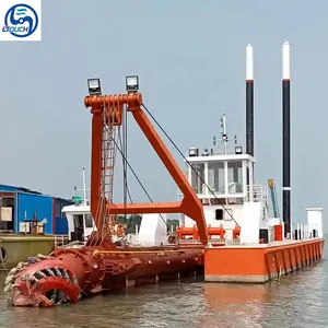 4000立方米/h绞吸式挖泥船，挖泥船深度15m，用于海港建设