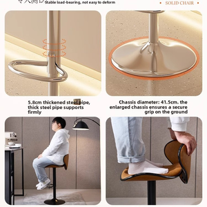 Tabouret de bar haut moderne simple Tabourets hauts Chaises de bar pour la maison Chaises de bar de style européen Chaises hautes de réception <span class=keywords><strong>Chaise</strong></span> de bar papillon - Product Image 4