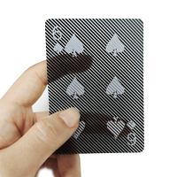 Cartes à jouer circulaire épaisse de forme ronde en gros de faveur de mariage en plastique