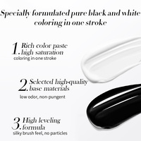 BORN PRETTY PRO 10ml vernis à ongles couleurs classiques Gel peinture haute pigment très blanc noir vernis à ongles pour bricolage manucure française