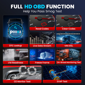 Herramienta de Diagnóstico para Camiones <span class=keywords><strong>LAUNCH</strong></span> <span class=keywords><strong>X431</strong></span> <span class=keywords><strong>CRP129</strong></span> HD de Sistema Completo de 24V con Regeneración DPF, Ajuste de Límite de Velocidad y Reinicio - Product Image 4