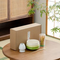 Ensemble de thé matcha en céramique HIXIN, 4 pièces, style japonais, outil pour fouetter le matcha, boîte cadeau portable pour un usage domestique