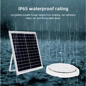 Waterproof Ip65 Outdoor Garden Indoor 50W 100W 150W 200W 300W Intelligent Solar LED Ceiling Light With Remote Control