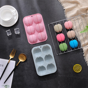 Bán buôn 6 THẬM CHÍ não mô hình Silicone khuôn bánh sô cô la khuôn vui <span class=keywords><strong>Ice</strong></span> lưới công cụ nướng <span class=keywords><strong>Ice</strong></span> Cube khuôn - Product Image 5