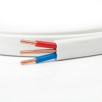 Câble électrique plat 3 conducteurs (jumelé et terre) en cuivre massif 1,0 mm² 1,5 mm² 2,5 mm² pour alimentation industrielle