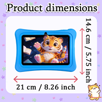 Nouvelle tablette YPORANGE 7 pouces pour enfants, Android 12, processeur MTK Quad Core, Wi-Fi, écran 1024x600, jouet éducatif avec caméra 0.3MP+2MP