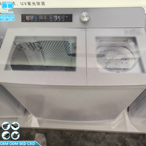 Lave-<span class=keywords><strong>linge</strong></span> semi-automatique <span class=keywords><strong>à</strong></span> double tambour de 13 kg pour usage domestique, grande capacité, séparation, économie d'énergie et faible consommation. - Product Image 3