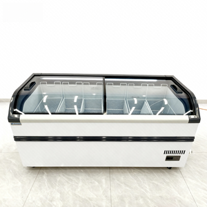 <span class=keywords><strong>Congélateur</strong></span> horizontal <span class=keywords><strong>combiné</strong></span> moderne pour îlot de supermarché européen, vitrine de congélation pour îlot - Product Image 1