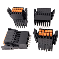 Terminal Plug Perempuan Kompak Dua Baris Pitch 2.54mm dengan Sambungan Tekan Tanpa Alat dan Pengunci Bersayap
