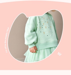 Stile dolce autunno e inverno nuovo vestito da principessa a maniche lunghe per bambini vestito in <span class=keywords><strong>tulle</strong></span> con giunzione a maglia stampata per bambina - Product Image 6