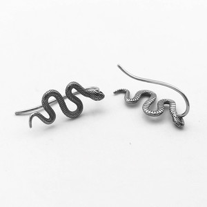 yunnique Snake <b>Cuff</b> <b>Earrings</b> Titanium Steel 316 Stainless Steel Animal Shape Fashion Jewelry - Product Image 3