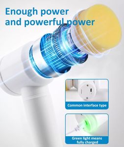 Cepillo de Limpieza Eléctrico Inalámbrico Multifuncional 5 en 1, Color Gris, Portátil, para Cocina, Baño y Hogar - Product Image 2