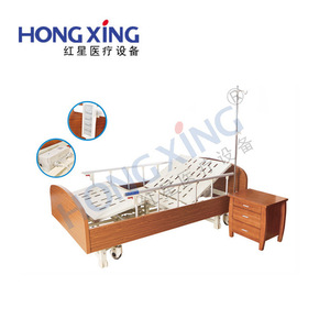 Cama de Hospital Hong Xing HX-C06 2140*1200*360-650mm con Ajuste Manual para Pacientes Mayores - Product Image 1