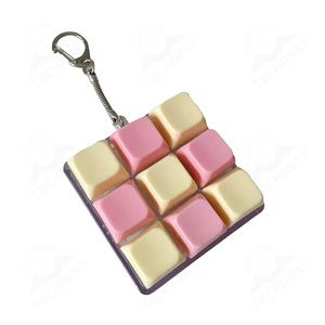 Pbt nhựa Keycap đồ chơi với kim loại Keychain dễ dàng để thực hiện và da thân thiện với cảm giác cho căng thẳng cứu trợ - Product Image 2
