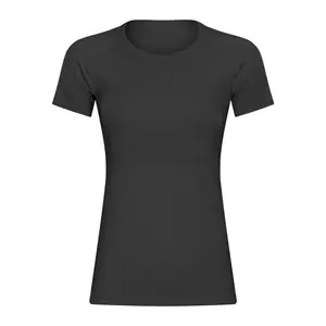 Women's short sleeve round neck sports T-shirt running fitness top slim breathable shape yoga short sleeve