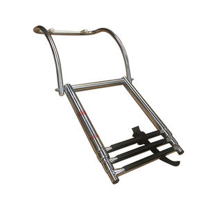 Three-Section Stainless Steel Telescopic Ladder Inflatable Boat Launching Ladder <b>Marine</b> Yacht Accessories <b>Hardware</b> - Product Image 1