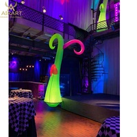 Colonnes gonflables décoratives à LED, cônes gonflables pour bars intérieurs