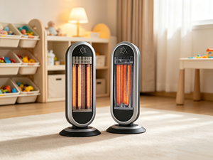 Chauffage <span class=keywords><strong>électrique</strong></span> au quartz de haute qualité 450/900W, portable, autoportant, avec tube infrarouge et éclairage, certifié GS - Product Image 1