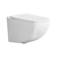 AIDI CE Céramique Salle de bain Cuvette Murale Toilette Sans Monture WC Siège UF Cuvette de toilette suspendue au mur