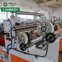 Machine d'emballage automatique de profil de colle froide de travail du bois pour les tissus de rouleau de papier de mélamine de PVC enduisant des machines d'emballage en bois