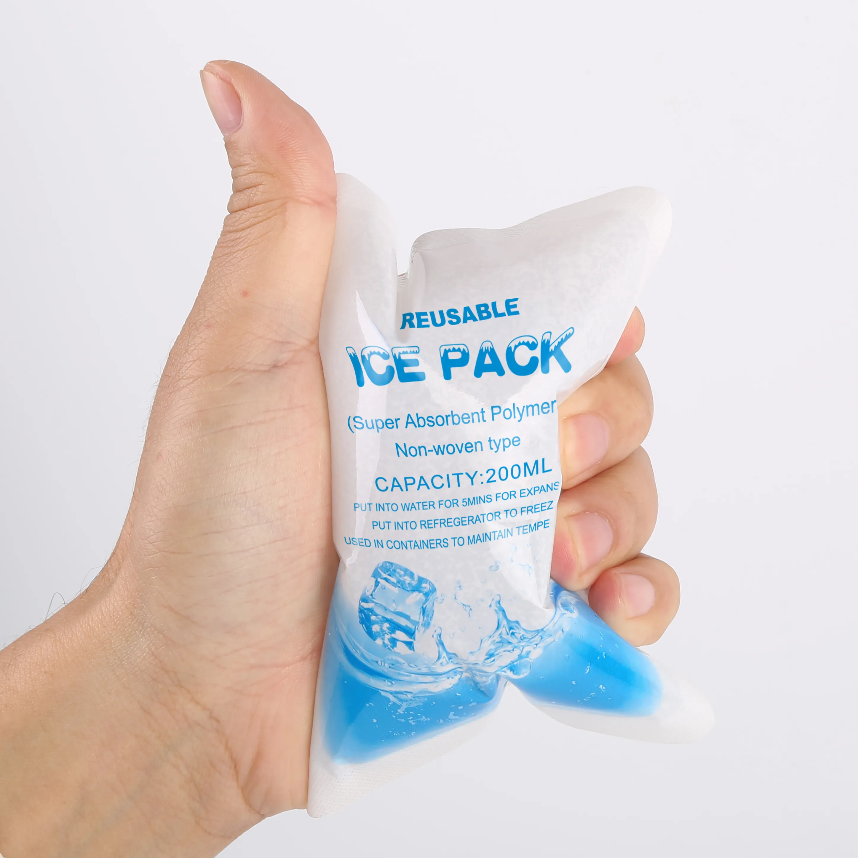 Super Absorb water ice pack dry Ice packs wholesale ice gel pack cooler box ice pack for food delivery