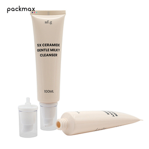 Custom 100ml White Face Wash Soft Tube, PE <b>Vacuum</b> Pump Tube Packaging for Cleanser & <b>Hand</b> Cream - Product Image 1