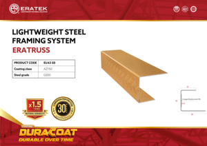 Système agricole en acier léger JIS de botte de toit de maison résidentielle revêtement standard VietNam Duracoat Type léger Grade G550 - Product Image 2