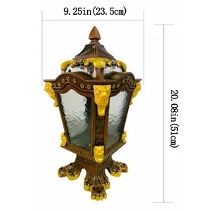 يموت الصب الألومنيوم حديقة مصباح العمود يتوهم ديكور حديقة الرئيسي عمود البوابة مصباح العمود مصباح