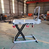 Plateforme élévatrice hydraulique manuelle portable pour chariot élévateur, petite table élévatrice à ciseaux, commande hydraulique, meubles et appareils électroménagers C