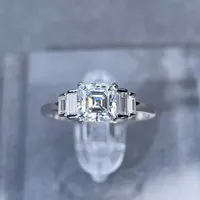 Bague en argent sterling 925 MuShan Designer Jewelry, moissanite VVS, bague de la Saint-Valentin pour sœur, plaqué or 18 carats, bijoux brevetés MST