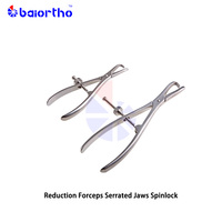 Tang Pengencang Tulang Hewan Bergerigi Spinlock, 180mm / 205mm Tang Pengencang Tulang Spinlock, Tang Penjepit Tulang Hewan Peliharaan, Baiortho