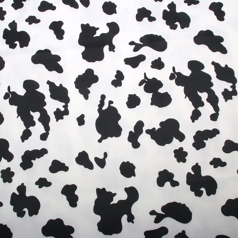 Полиэстер PUL с водонепроницаемым ламинированным слоем, многоразовые подгузники из ткани с принтом коровы, OEM