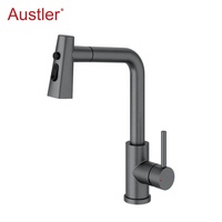 trou tasse rondelle mat noir en acier inoxydable retirer pulvérisateur évier robinet de cuisine avec verre rinceur