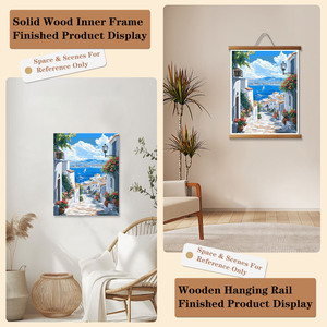 Pintura por Números con Vista al Mar, Paisaje Relajante, Pintura al Óleo DIY para Decoración de Pared del Hogar, 40x50cm - Product Image 3