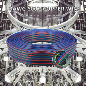 Cable Eléctrico Flexible de Cobre Estañado con Aislamiento de PVC de 10AWG y 600V, para Uso Doméstico y Automotriz, Duradero y de Alta Calidad - Product Image 2