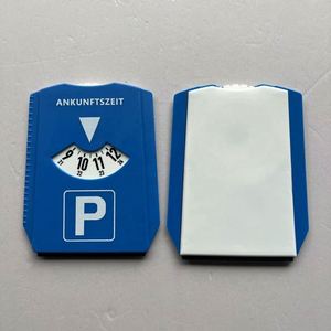 Temporizador de estacionamiento personalizado con diseño de banda de rodadura de neumático, raspador de hielo y soporte para monedas - Regalo promocional para automóviles - Product Image 2