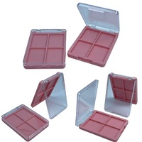 Kotak Eyeshadow PS 4 Grids Terbaru, Tabung Plastik Kosmetik dan Cetakan Kemasan, Desain Logo Kustom