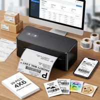 Impresora Térmica Inalámbrica Phomemo 2410BT, Impresora de Códigos de Barras, Impresora de Etiquetas de Envío para UPS, USPS, DHL, TIKTOK