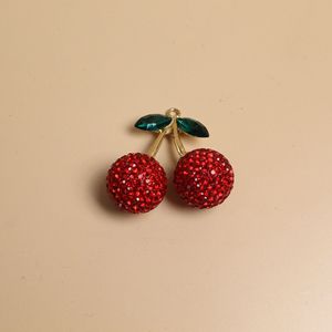 <span class=keywords><strong>OH</strong></span> Rhinestone Cherry Keychain Charms simulated caramelia chìa khóa xe treo đồ trang trí phụ kiện tự làm cho Túi Chìa Khóa - Product Image 5
